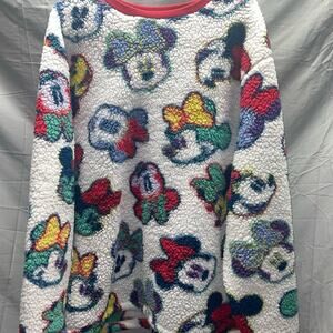 Disney Minnie mouse fleece sweater size XL